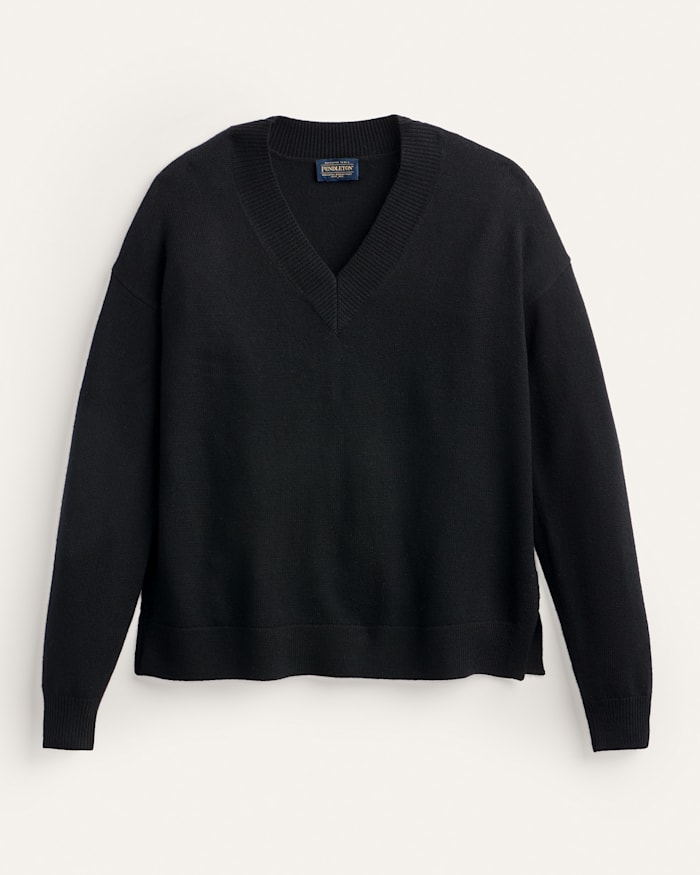 WOMEN'S MERINO V-NECK SWEATER